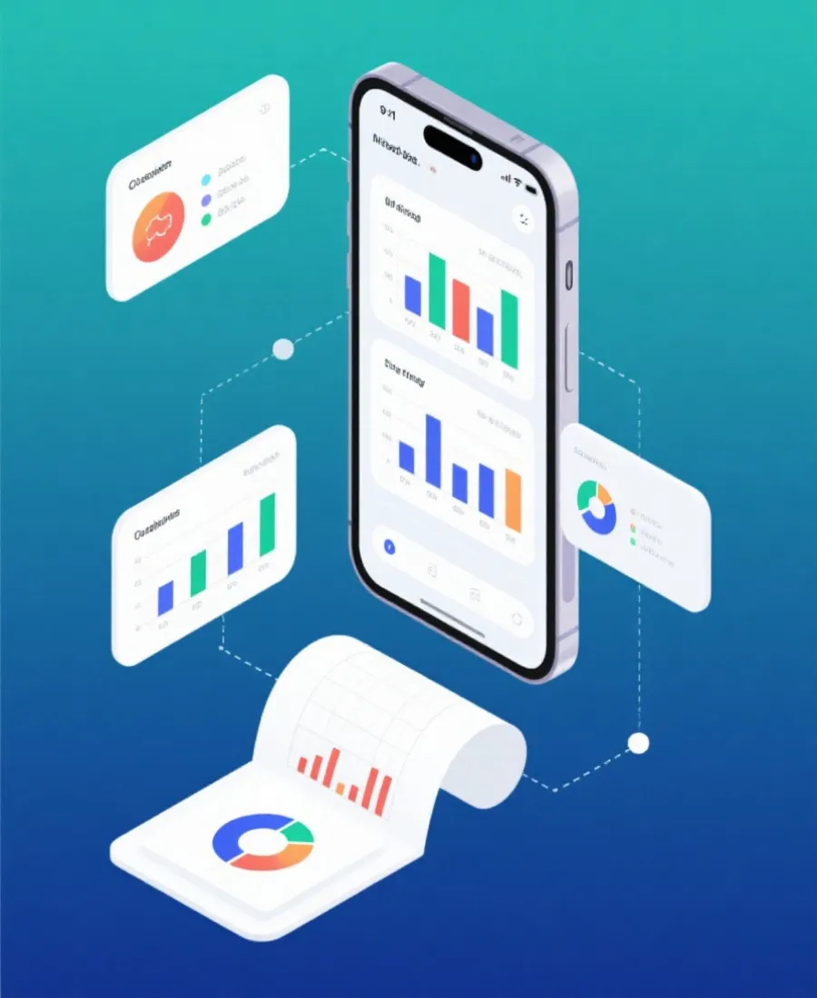 移动端开奖与数据跟踪示意图